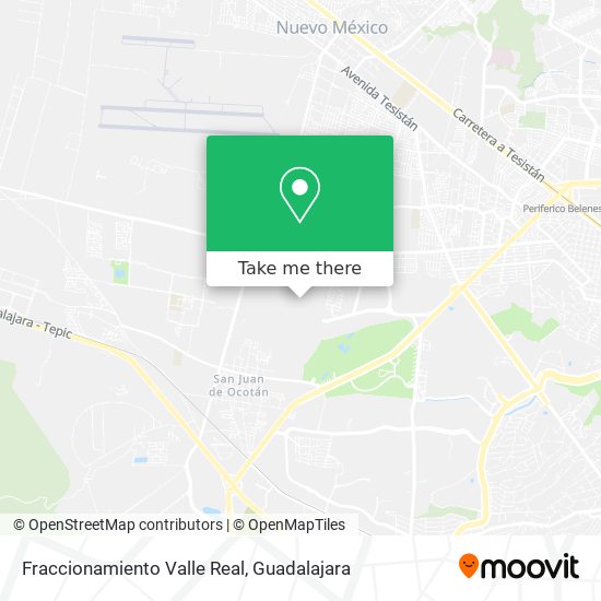 Mapa de Fraccionamiento Valle Real