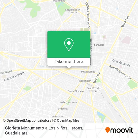 Mapa de Glorieta Monumento a Los Niños Héroes
