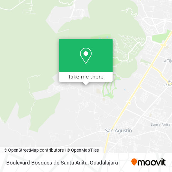 Boulevard Bosques de Santa Anita map