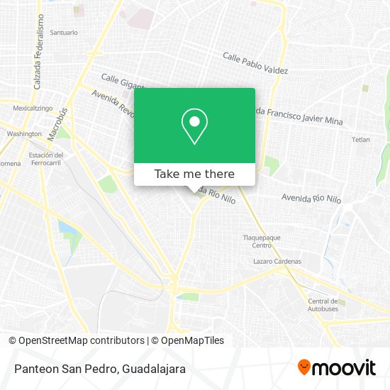 Mapa de Panteon San Pedro