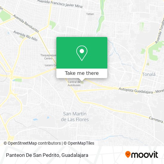 Mapa de Panteon De San Pedrito