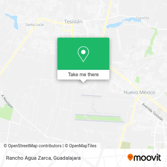 Rancho Agua Zarca map