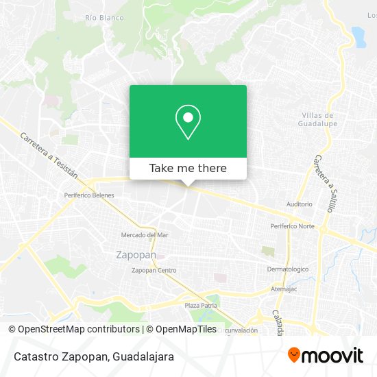 Catastro Zapopan map