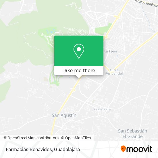 Farmacias Benavides map