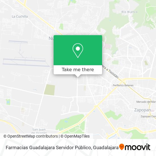 Farmacias Guadalajara Servidor Público map