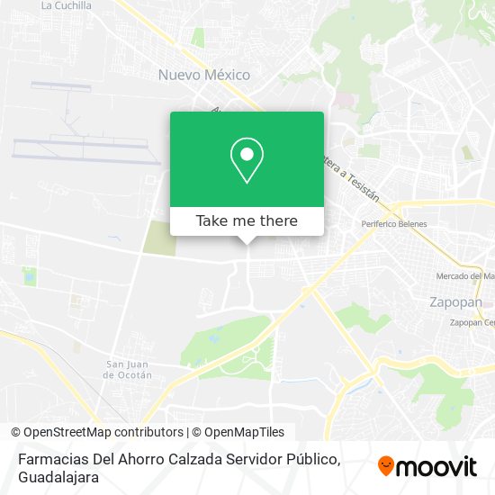 Farmacias Del Ahorro Calzada Servidor Público map