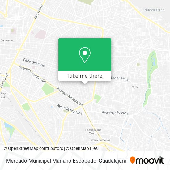 Mapa de Mercado Municipal Mariano Escobedo
