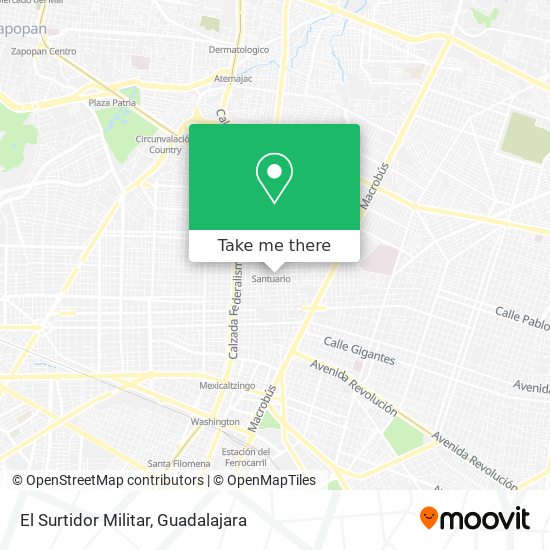 Mapa de El Surtidor Militar