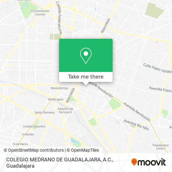 COLEGIO MEDRANO DE GUADALAJARA, A.C. map