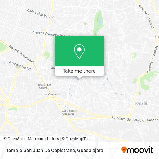 Templo San Juan De Capistrano map