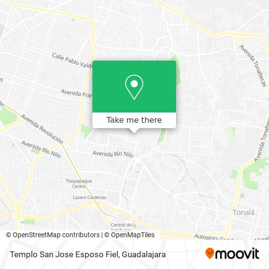 Templo San Jose Esposo Fiel map