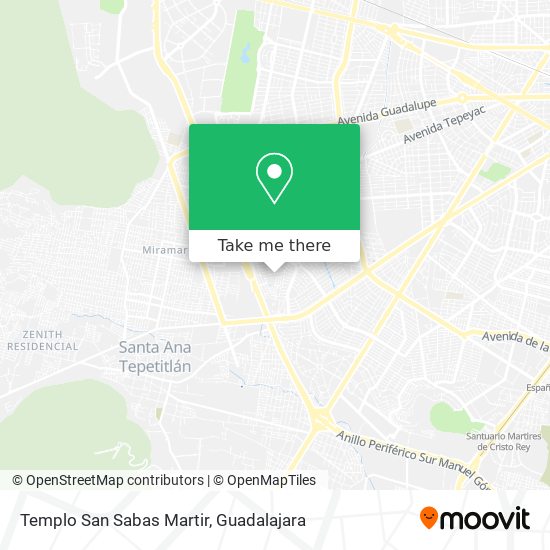 Mapa de Templo San Sabas Martir