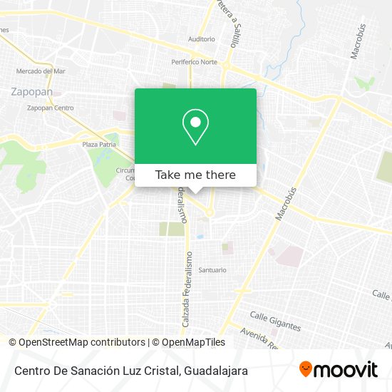 Centro De Sanación Luz Cristal map