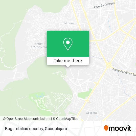 How to get to Bugambilias country in Guadalajara by Bus?