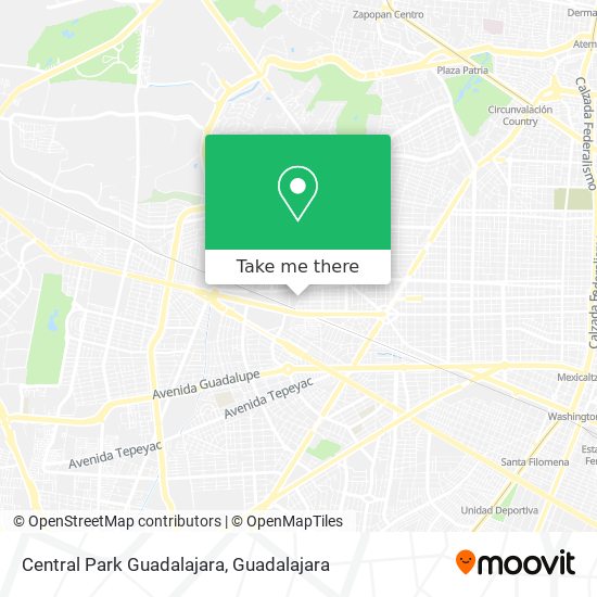 Central Park Guadalajara map