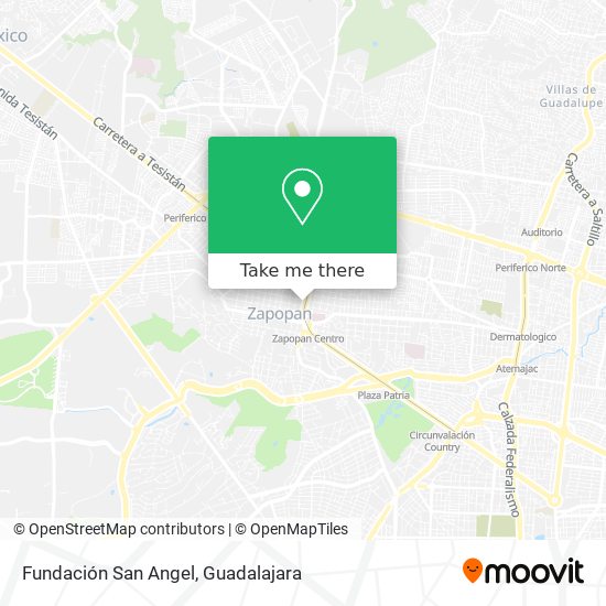 Fundación San Angel map