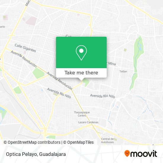 Optica Pelayo map
