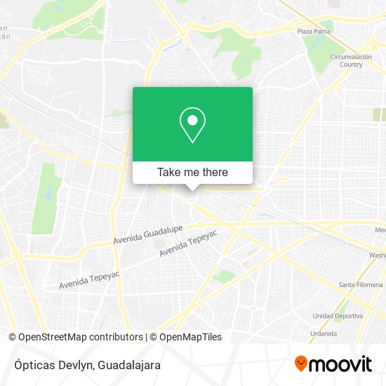 Ópticas Devlyn map