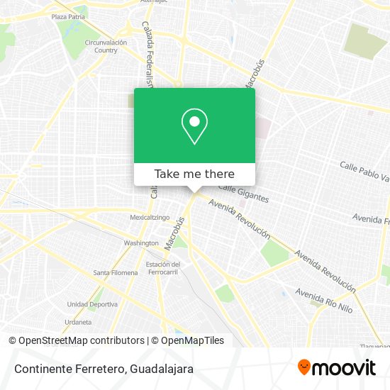 Mapa de Continente Ferretero