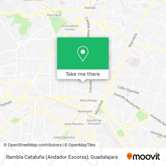 Mapa de Rambla Cataluña (Andador Escorza)