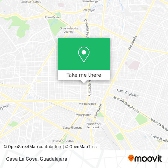 Mapa de Casa La Cosa
