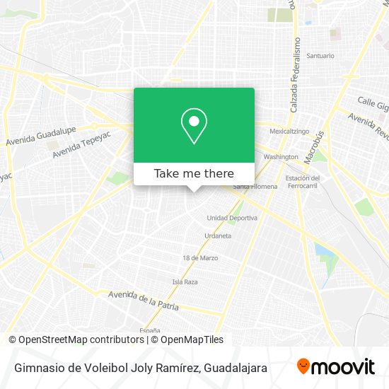 Gimnasio de Voleibol Joly Ramírez map