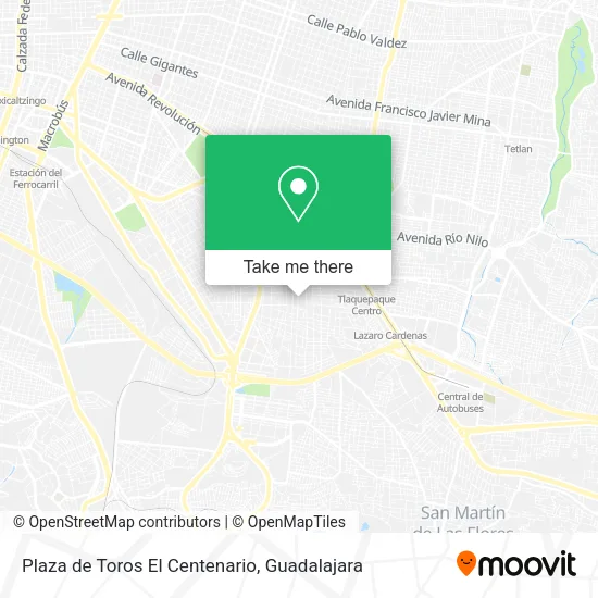 Mapa de Plaza de Toros El Centenario