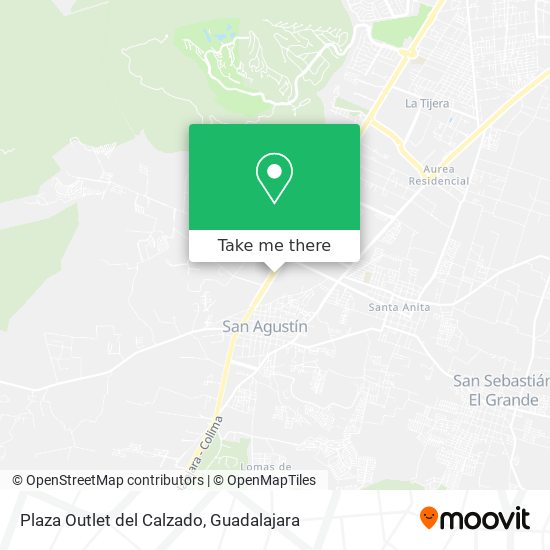 Mapa de Plaza Outlet del Calzado