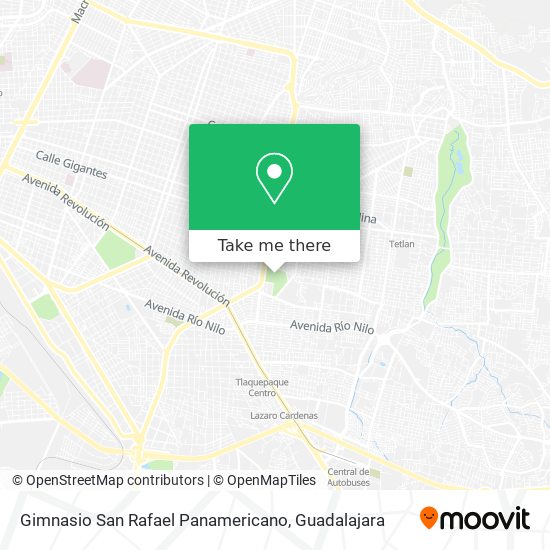 Gimnasio San Rafael Panamericano map
