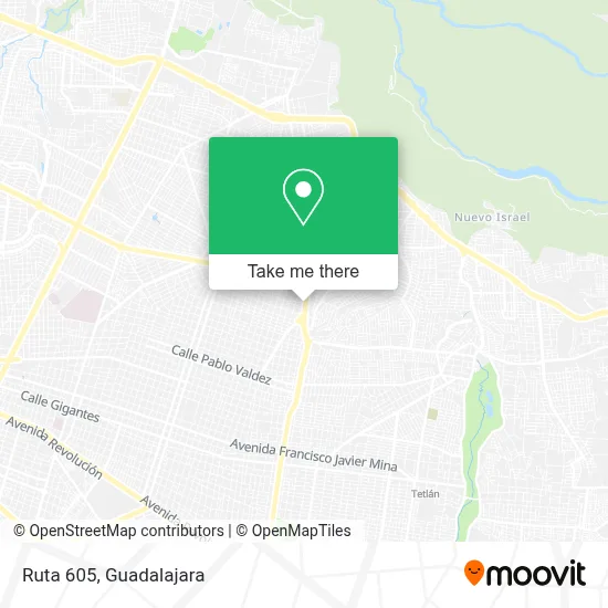 Ruta 605 map