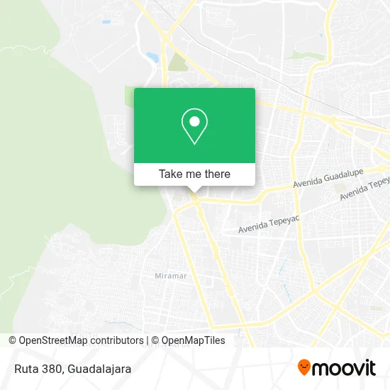 Ruta 380 map