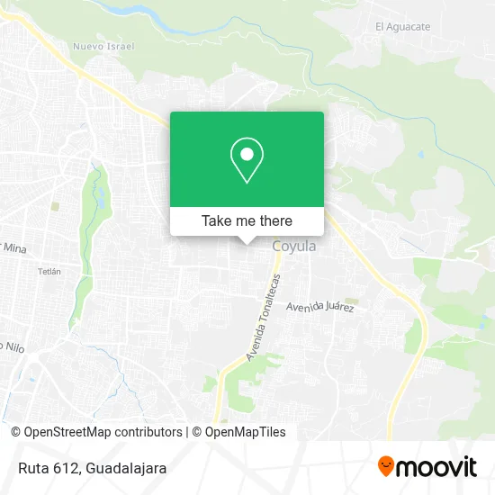 Ruta 612 map