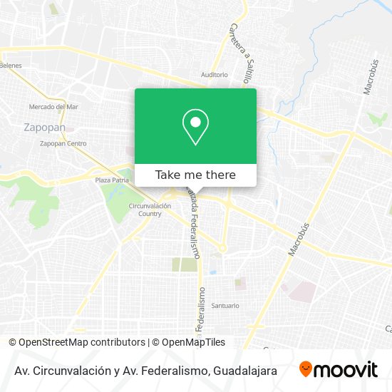 Mapa de Av. Circunvalación y Av. Federalismo