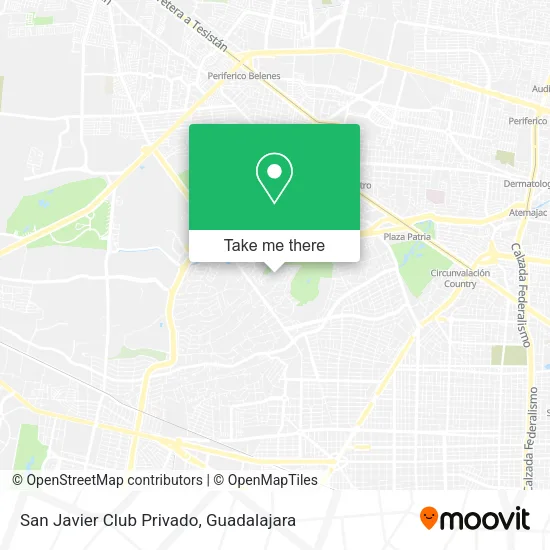 San Javier Club Privado map