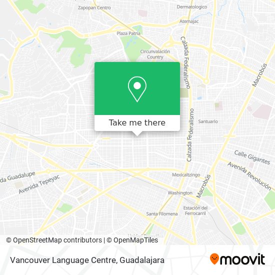 Vancouver Language Centre map