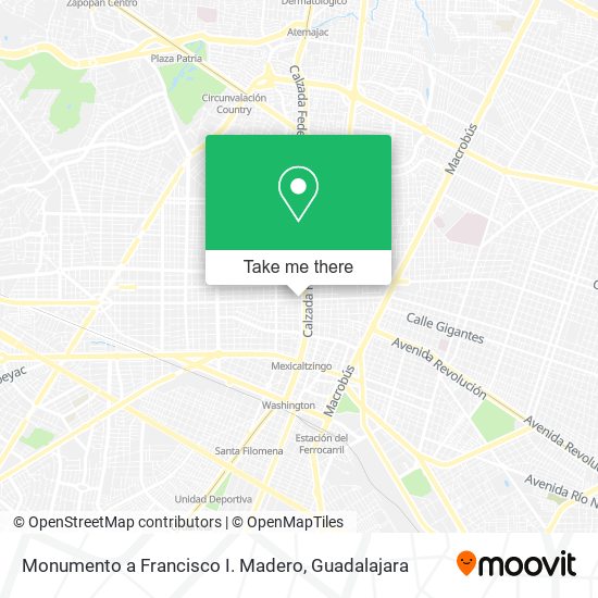 Mapa de Monumento a Francisco I. Madero