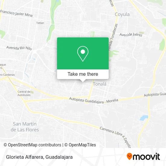 Glorieta Alfarera map