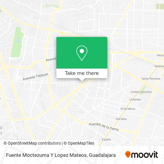 Fuente Moctezuma Y Lopez Mateos map