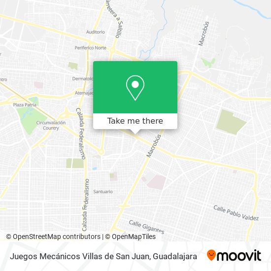 Mapa de Juegos Mecánicos Villas de San Juan