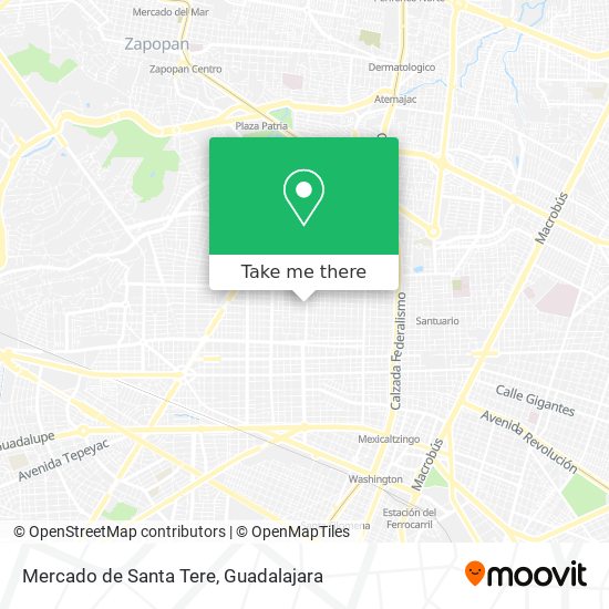 Mapa de Mercado de Santa Tere