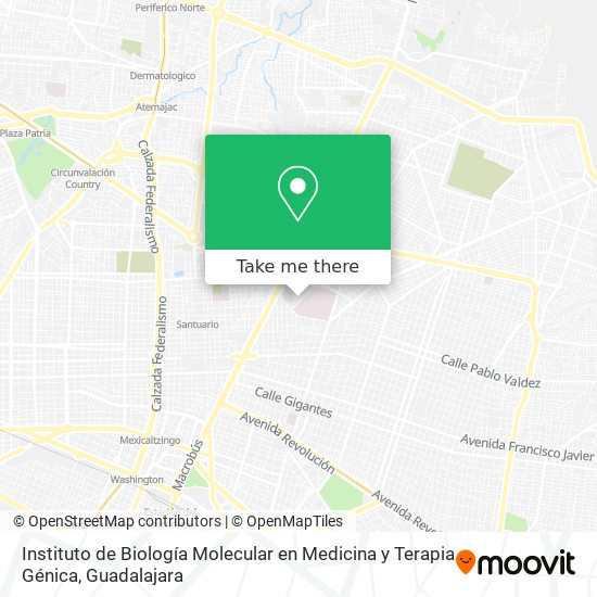 Instituto de Biología Molecular en Medicina y Terapia Génica map