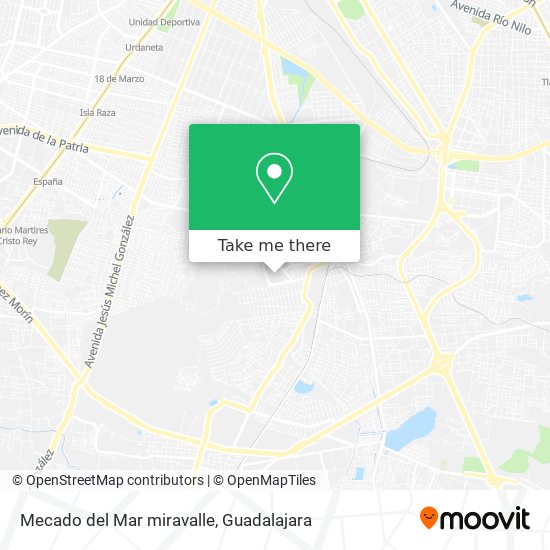 Mecado del Mar miravalle map