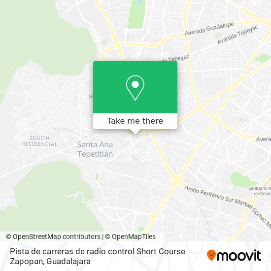 Pista de carreras de radio control Short Course Zapopan map
