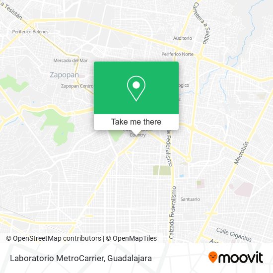 Laboratorio MetroCarrier map