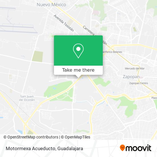 Motormexa Acueducto map