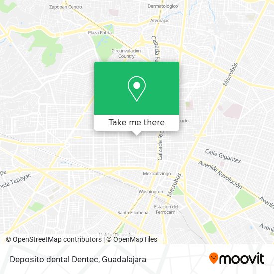 Deposito dental Dentec map
