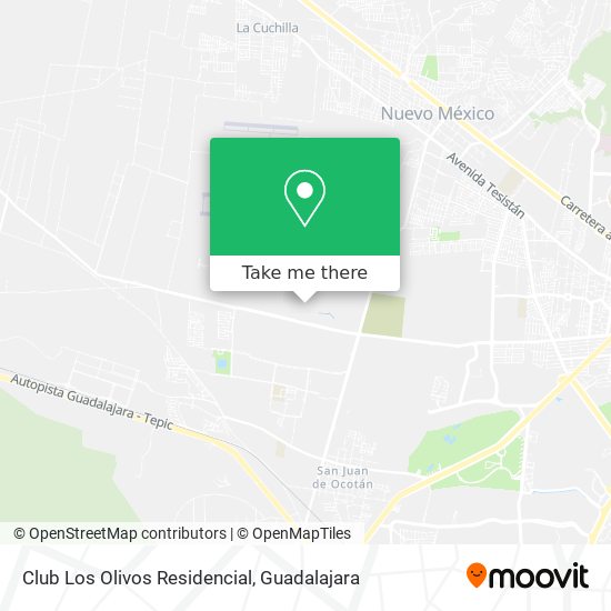 Club Los Olivos Residencial map