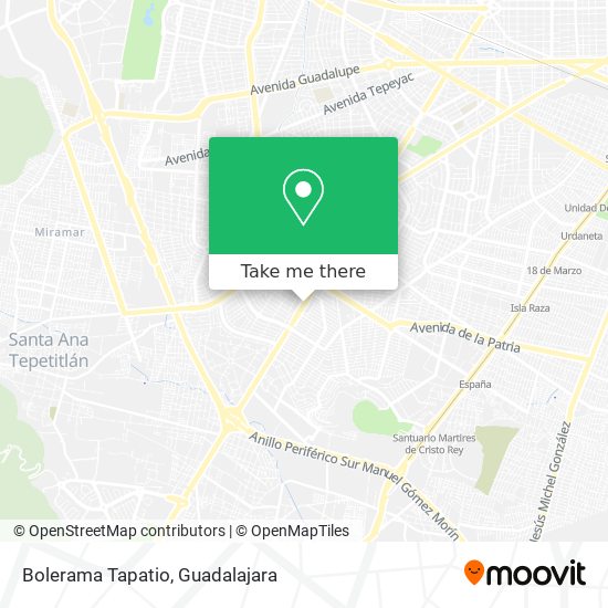 Bolerama Tapatio map