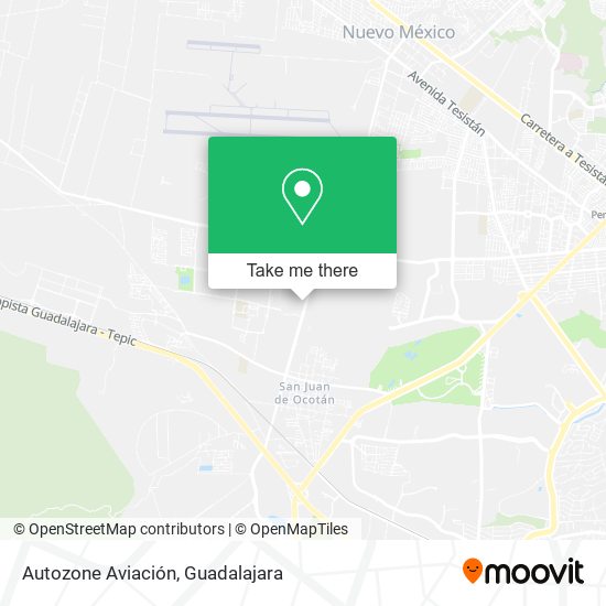 Autozone Aviación map