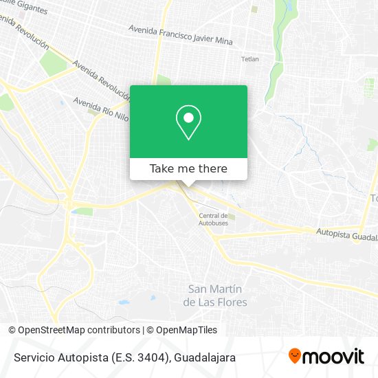 Servicio Autopista (E.S. 3404) map